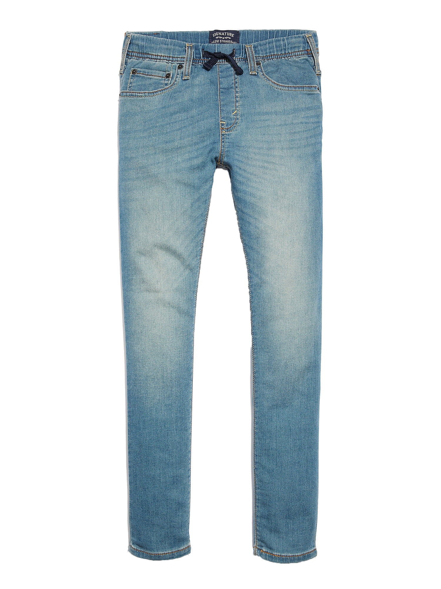 Signature by Levi Strauss & Co. Boys Skinny Pull On Jeans, Sizes 5-18 & Husky - Walmart.com