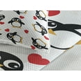thumbnail image 3 of Ambesonne Penguin Quilted Coverlet 3 Pcs, Romance Heart Shape, King Size, Mustard White Black, 3 of 4