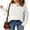 AD White, variant on Eytino Women's Sweater Long Lantern Sleeves Sweater Crewneck Cable Knit Casual Oversized Pullover Tops Gray
