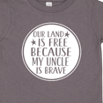 thumbnail image 4 of Inktastic Military Uncle Land is Free Nephew Boys or Girls Toddler T-Shirt, 4 of 5