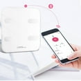 thumbnail image 4 of Bathroom Scale, Bluetooth Smart App Sync BMI Wireless Digital Body Fat Scale, White, 4 of 6