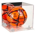thumbnail image 1 of Deluxe Acrylic Soccer Ball Display Case with Mirror, White Risers and Clear Base (A027-WR), 1 of 1