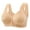 Beige, variant on Womens Seamless Jelly Bras Front Closure Comfort Breathable Plus Size Daily No Underwire Full Support Bra Seamless Bras for Women 1 PC