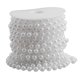 thumbnail image 1 of 10m Acrylic Pearl Garland String Chain Spool Beads for Wedding Favor Bridal Bouquet Party Decoration (White), 1 of 3