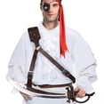 thumbnail image 1 of Leatherlike Backstrap Sword Holder Adult Costume Accessory | Lace Up, 1 of 2