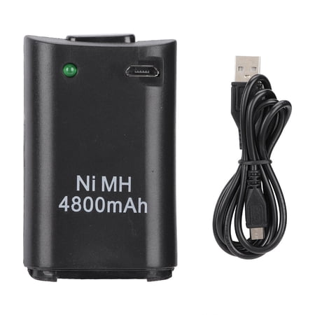 2-in 1 4800mAh Rechargeable Gamepad Ni MH Battery For Xbox 360 Controller Console