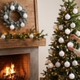 thumbnail image 4 of 9PCS Christmas Ball Ornaments 3.15'' Shatterproof Foam Hanging Balls Christmas Tree Decoration Ornaments for Xmas Holiday Party Wedding Decor, White, 4 of 5