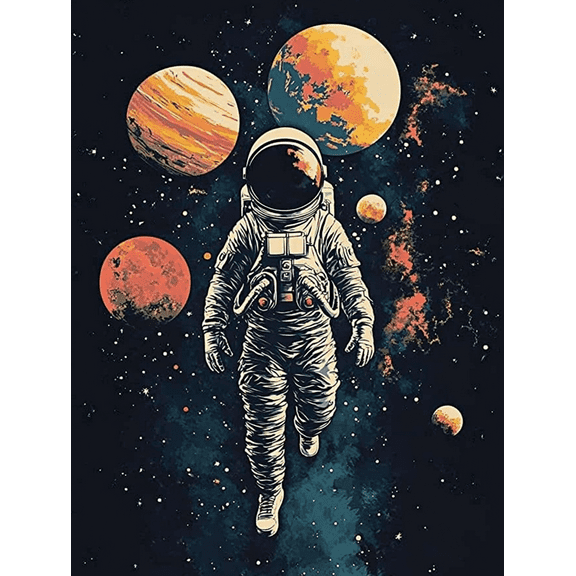 Astronaut Spaceman Canvas Painting/Wall Art, Suitable for Living Room, Bedroom, Office, Study, and Apartment Decoration.