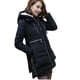 thumbnail image 4 of Chaqueta acolchada de algodón para mujer, abrigo de invierno holgado con capucha y relleno de algodón, talla grande y longitud media, 4 of 5