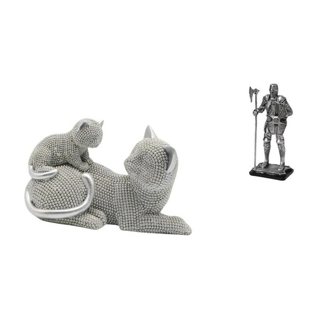 Escultura De Caballero Gato, Adorno De Mesa, Artesanía, Figura Decorativa, Estatua De Animal Para Dormitorio, Sala De Estar, Oficina, Entrada, Chimenea, Decoración Del Hogar, Regalo De