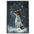 thumbnail image 2 of Starry Night Canvas Inspired Toy Fox Terrier Dog Pet Family Friend Peace Oil Painting Art Print Poster Wall Decor, 2 of 6