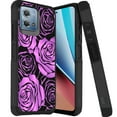 thumbnail image 1 of DALUX MetKase Hybrid Slim Phone Case Cover Compatible with Motorola Moto G Stylus 5G (2023) - Pink Roses Flowers, 1 of 3