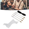 thumbnail image 1 of Beard Shaper, Beard Grooming Toolkit Beard Lineup Tool Beard Shaper For Men Includes Beard Shaping Stencil with 4 Barber Pencils For Home Use and Travel, 1 of 7