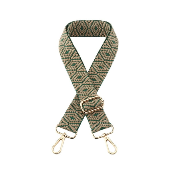 Minnieouse Bolso Cinturón ancho Correa de bandolera ajustable Engrosamiento Extraíble Ligero Correas desmontables Viajes, Equipaje y Accesorios Varios verde amarillento Botón dorado claro