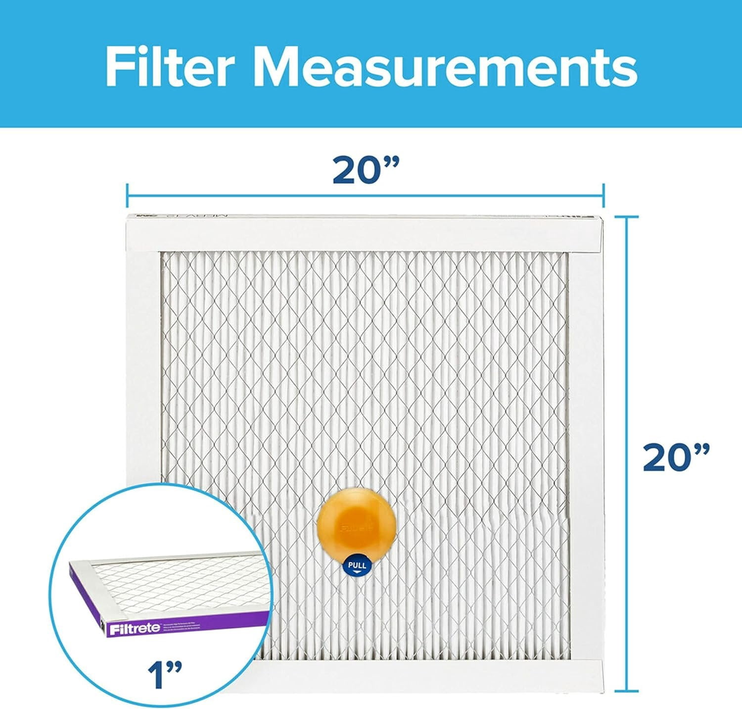 Filtrete 20x20x1 Smart Air Filter, MPR 1500 MERV 12, 1-Inch Allergen, Bacteria and Virus Air Filters for ACs and Furnaces, 2 Filters