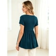 thumbnail image 4 of Women's Maternity Clothes Short Sleeve Nursing Tops Breastfeeding Shirts 3-Pack, 4 of 7