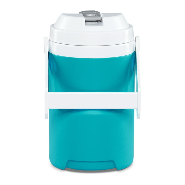 Igloo 1 Gallon Water Jug Beverage Cooler Blue /White EUC