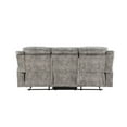 thumbnail image 2 of fzcaZKCAACME Zubaida Sofa w/USB Dock & Console(Motion) in 2-Tone Gray Velvet, 2 of 5