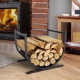 thumbnail image 4 of Riwcyla Firewood Rack Indoor and Outdoors Fireplace Wood Holder Log Holder Large Capacity Waterproof Rustproof Lumber Fire Wood Storage Racks, 4 of 6