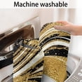 thumbnail image 4 of Black Marble Gold Wave Pattern Bathroom Rugs Mat,Non Slip Microfiber Bathroom Rug,Rubber Backing,Soft Bathroom Mats for Bathroom Floor,Tub and Shower,20x32in(50x80cm), 4 of 4