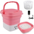 thumbnail image 1 of Mini Washing Machine Foldable Small Laundry Machine with Drain Basket Lightweight Washer Touch Screen and Timer Washing Machine for Baby Clothes Underwear, 1 of 8