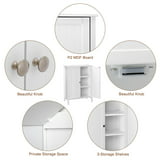 Ktaxon Wooden Bathroom Floor Cabinet, Freestanding Storage Cabinet ...