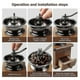 thumbnail image 5 of Manual Coffee Grinder Vintage Antique Style Wooden Coffee Grinder Classic Hand-Cranked Coffee Grind, 5 of 5