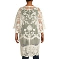 thumbnail image 2 of Time And Tru Women's Plus Size Lace Ruana with Scalloped Edge, 2 of 6