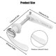thumbnail image 4 of Toilet Flush Handle Lever Kit With Chain For SideMount Tank Chrome Finish Easy Installation Bathroom Accessory, 4 of 5