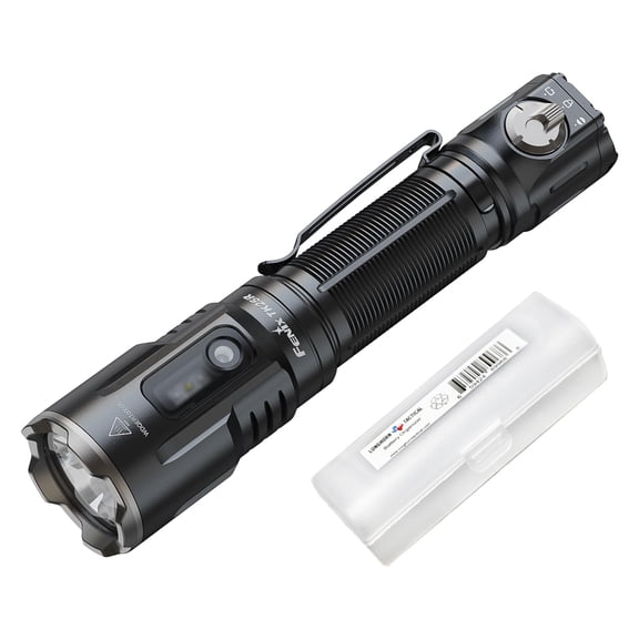 Fenix TK25R 3600 Lumen USB-C Rechargeable Tactical Duty Flashlight with UV, Red and Red/Blue Warning Modes   LumenTac Organizer