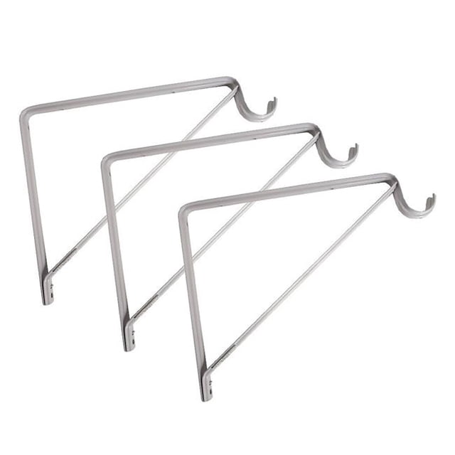 Design House 182725 11 Po Support de Tige d'Étagère & 44; Blanc - Pack de 3