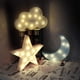 thumbnail image 4 of Lámpara LED blanca cálida - Decoración navideña para sala de estar, dormitorio y pared para niños y adultos - Funciona con pilas, 26 cm de alto, 4 of 5