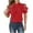 Summer Tops Red, variant on Womens Dressy Blouses with Strappy, Short Sleeve Shirts for Women Summer Casual Solid Color Sexy Lace Patchwork V Neck T-Shirts