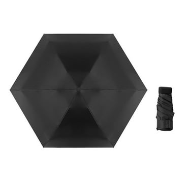 GASTROPOD Mini Umbrella,Compact Rain and Sun Umbrella - Lightweight,UV Protection,Black