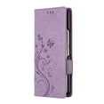 thumbnail image 2 of TECH CIRCLE for Samsung Galaxy Z Fold 5 Case 7.6" 2023, PU Leather Flip Wallet Phone Case with Credit Card Holder Slots, Lightweight Slim Cute Butterfly Cover with Lanyard for Women Men, Light Purple, 2 of 5