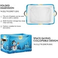 thumbnail image 2 of FREEAMG Snowman Christmas Storage Bin for Toy Storage Basket Dirty Clothes Sundries Office Home Closet Organizer Shelf Cube Box Waterproof Laundry Basket, 1 PCS, 2 of 7