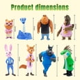 thumbnail image 2 of Zootopia 2 Action Figure Set - Collectible Figurine Gifts Decoration Figures 8 PCS , ncluding Nick Wilde, Judy Hopps, and other iconic figures, Collectible Figurine, 2 of 5
