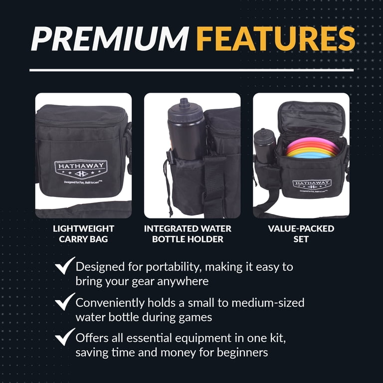 Hathaway Disc Golf Starter Set with Bag, 6-Disc photo 4