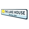 thumbnail image 4 of Sailboat Lake House Novelty Sign, Metal Wall Decor - 4x18 inches, 4 of 4