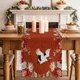 thumbnail image 2 of Table Runner 70 Inches Long for Kitchen Dining, Red Crane Dresser Scarf Farmhouse, Dining Table Decorations for Wedding/Parties, Vintage Red Teal Spring Floral Botanical 13 x 70 In, 2 of 8