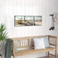 thumbnail image 3 of Beach Canvas Picture Wall Art: Coastal Sand Dunes Artwork Painting on Canvas Print for Dining Room (Overall 36" W x 12" H,Multi-Sized), 3 of 6