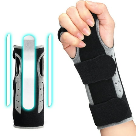 AOOOWER Carpal Tunnel Hand Wrist Brace Support with Strap & Splint Stabilizers Helps Relieve Tendinitis Carpal Tunnel Hand