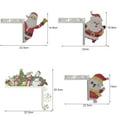 thumbnail image 6 of Christmas Corner Door Decor Delicate Christmas Style Eye-catching Increase Festive Atmosphere Christmas Room Decoration for Christmas, 6 of 8