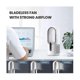 thumbnail image 5 of Desk Fan Bladeless, Office Fan Small Cooling Fan Portable Silent Fan Type-c Charging For Office, Li, 5 of 5