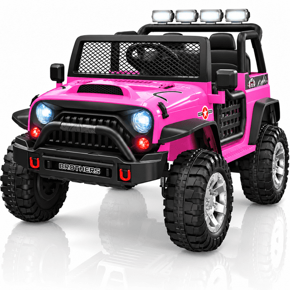 12V Kids Ride On Car, 2-Seater Electric Toys Ride On Truck with Parent Remote Control, 7Ah Battery, 3 Speeds