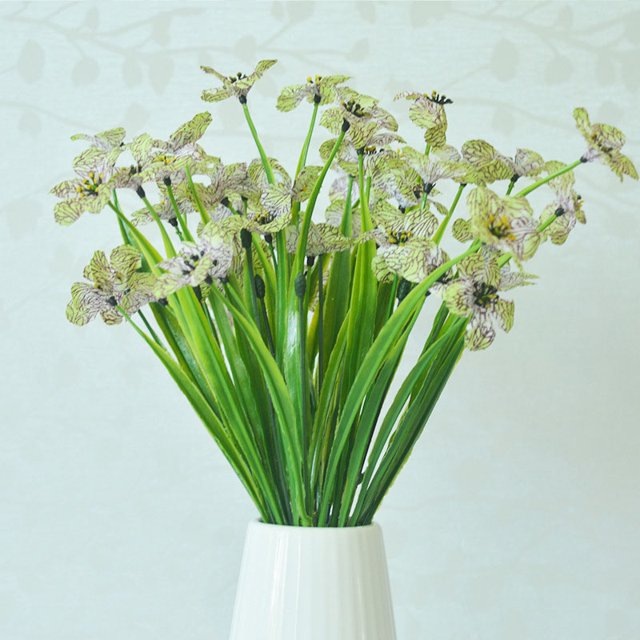 10 paquetes de flores artificiales para exteriores, resistentes a los rayos UV, no se decoloran, flores violetas falsas para plantas colgantes de interior y exterior WD.WDQZL Ropa