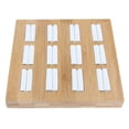 thumbnail image 1 of Organizador de Caja de Soporte de Bandeja de Exhibición de Joyería de de de material cuero Sintético Y Cuero blanco, 1 of 7