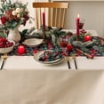 thumbnail image 2 of Monstrate Mantel con estampado de cuadros fácil de limpiar para cocina festiva decoración del hogar materiales de primera calidad regalo de Kits de decoración para fiestas, 2 of 6