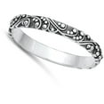 thumbnail image 4 of Vintage Bali Style Ring .925 Sterling Silver Band Jewelry Female Male Unisex Size 5, 4 of 4
