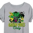 thumbnail image 3 of Marvel - St. Patrick's Day Green Vibes Only - Women's Oversized Graphic T-Shirt, 3 of 5